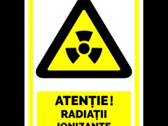 Indicator de securitate atentie radiatii ionizante