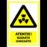 Indicator de securitate atentie radiatii ionizante